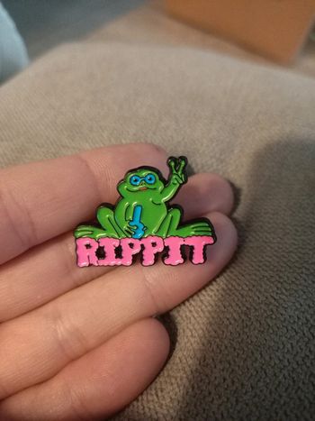 Pins Rippit la grenouille de la paix stoner