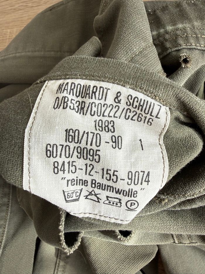 Veste surplus militaire vintage armée allemande, datant de 1983. - photo numéro 10
