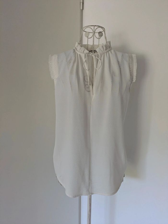 Blouse crème & blanche NafNaf 38 - photo numéro 2