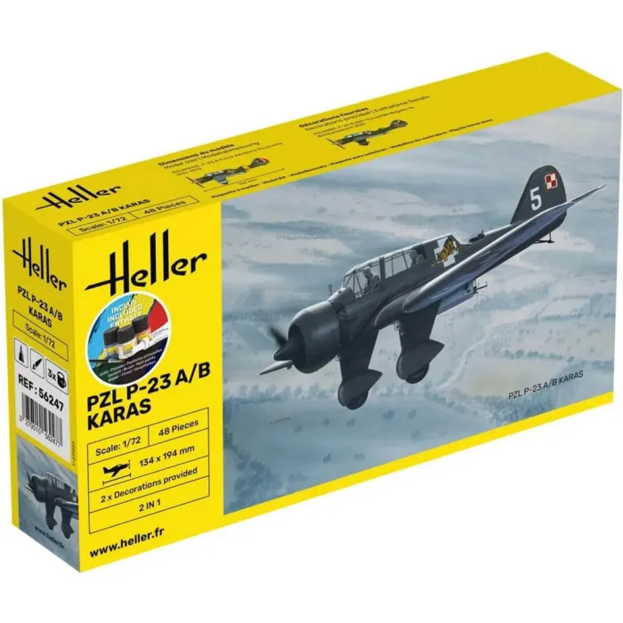 HELLER 56247 maquette starter kit PZL 23 Karas échelle 1/72 - photo numéro 5