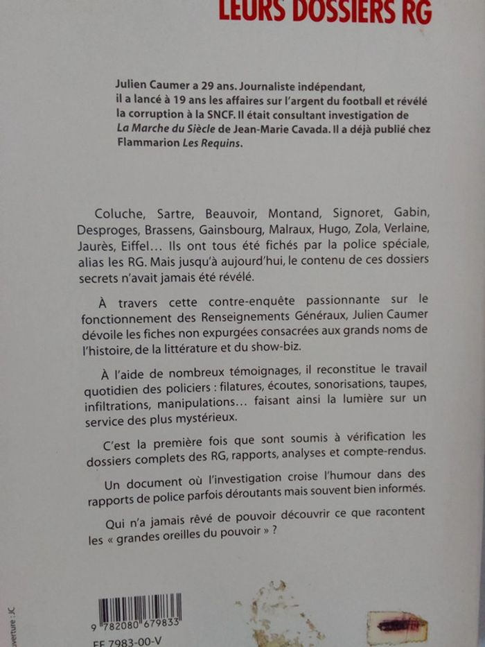 Julien Caumer - Leurs dossiers RG - photo numéro 3