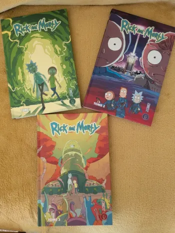 3 bd Rick and Morty, neuves, tomes 1, 2 et 3