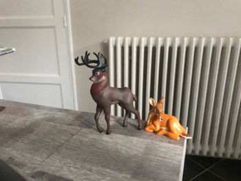 Figurine rare maman et papa de bambi disney