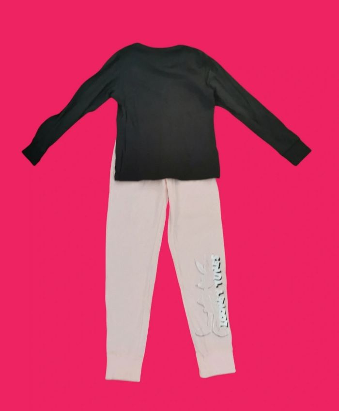 Pyjama bugs bunny C&A rose et gris neuf taille 9 ans - photo numéro 2