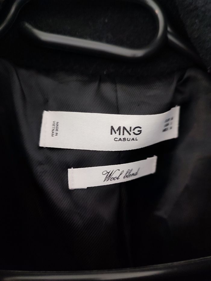 Manteau caban mi long élégant Casual Wool blend - photo numéro 4