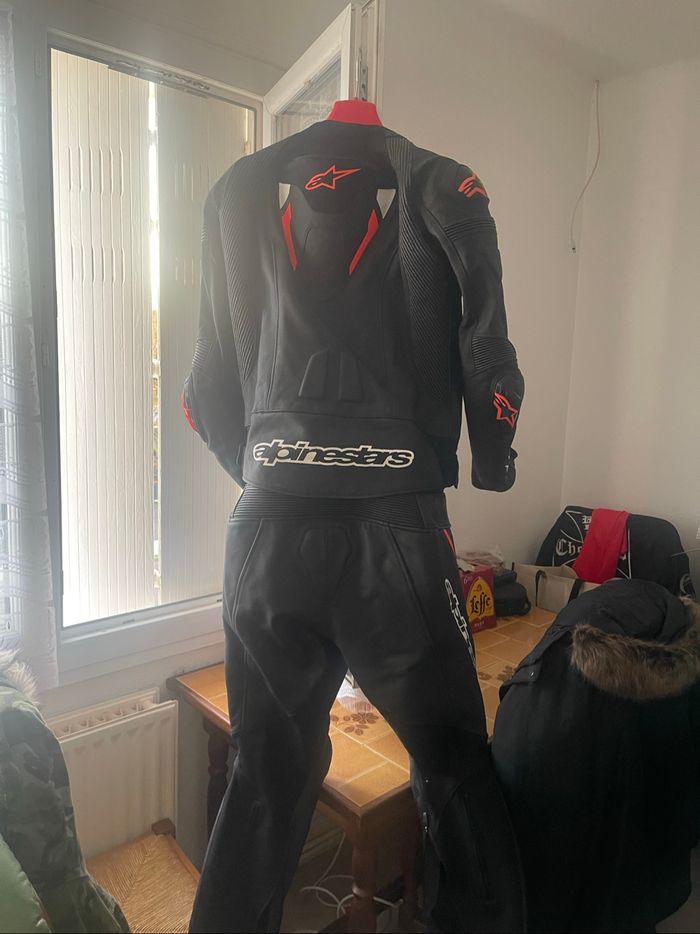 Combinaison piste cuir Alpinestars 2 pièces - photo numéro 3