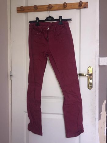 Pantalon bordeaux miss captain en 34