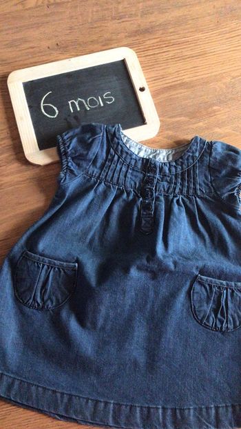 Robe jean - bout’chou - 6 mois