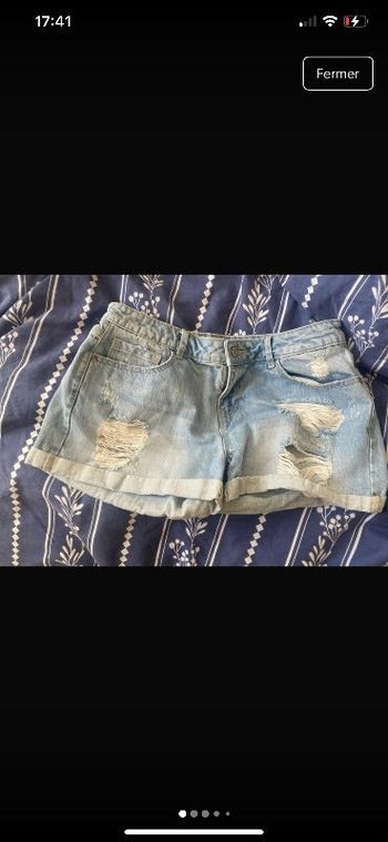 Short en jeans