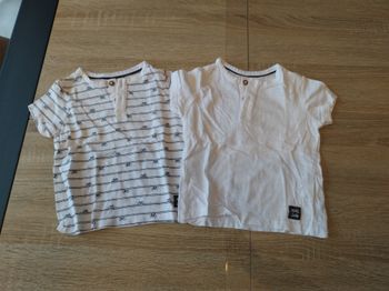 Lot de 2 t-shirts 9 mois