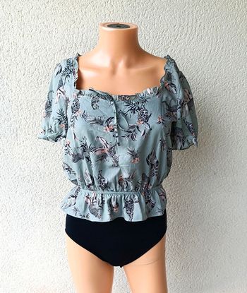 Haut court cintré motifs zèbres 36