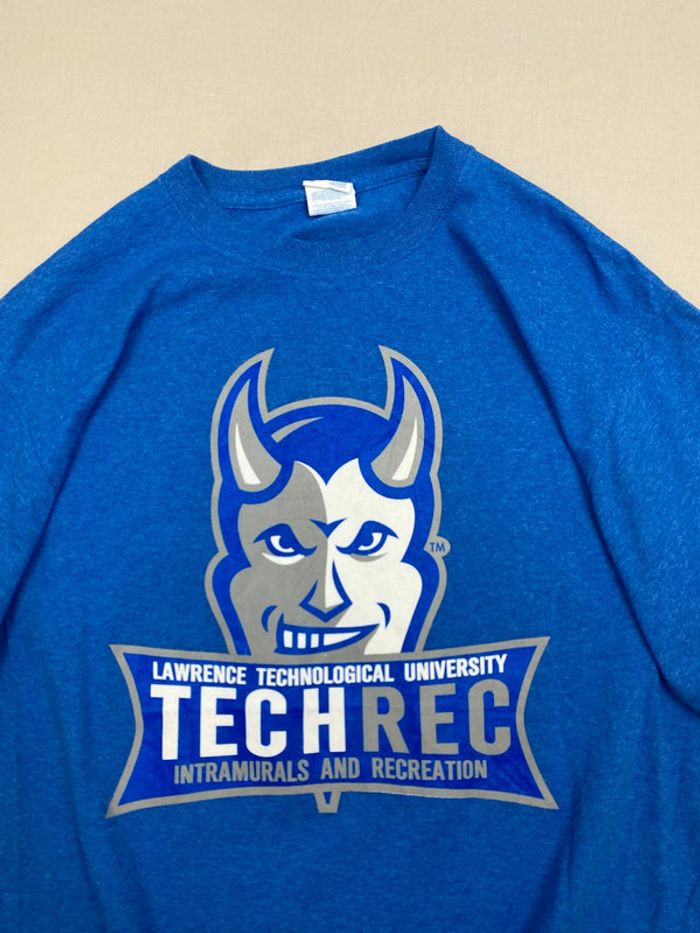 T-shirt imprimé sport USA, collège, université, homme, été, bleu, M - photo numéro 2