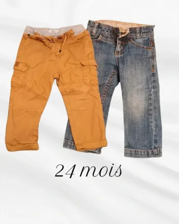 Lot de 2 pantalons 24 mois
