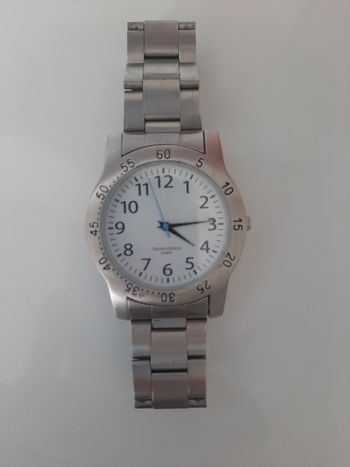 Montre homme argenté