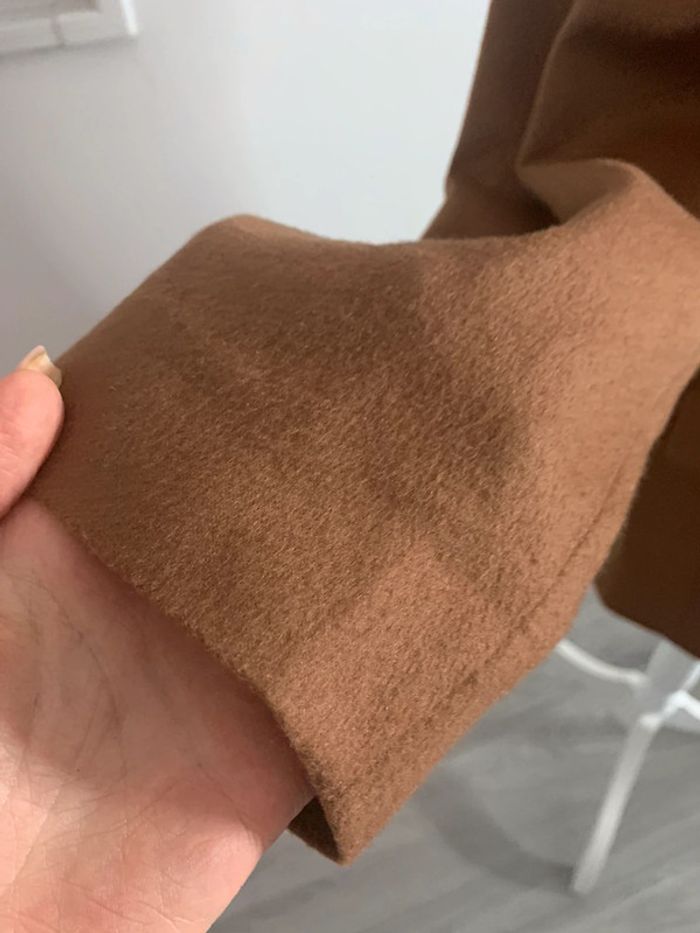 Blazer Camel Laine vierge et Cachemire Vintage T42 XL - photo numéro 4