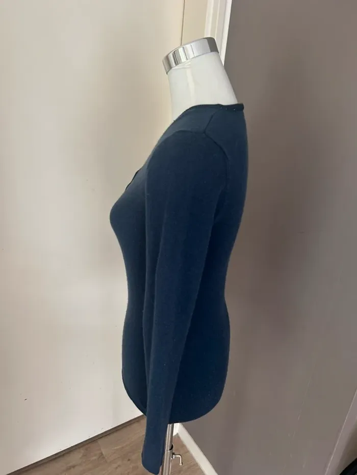 Max & Moi pull bleu Laine et cachemire, taille 36 - photo numéro 3