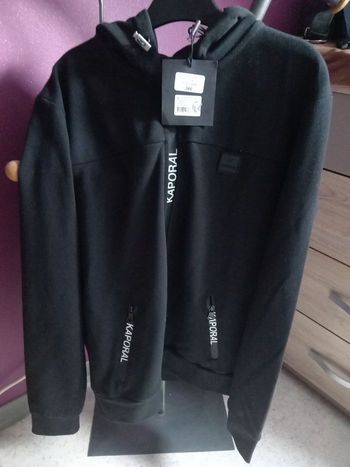 Veste à capuche Kaporal noir taille s