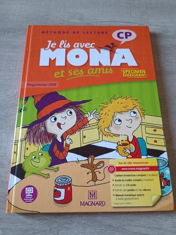 Livre je lis avec Mona et ses amis CP