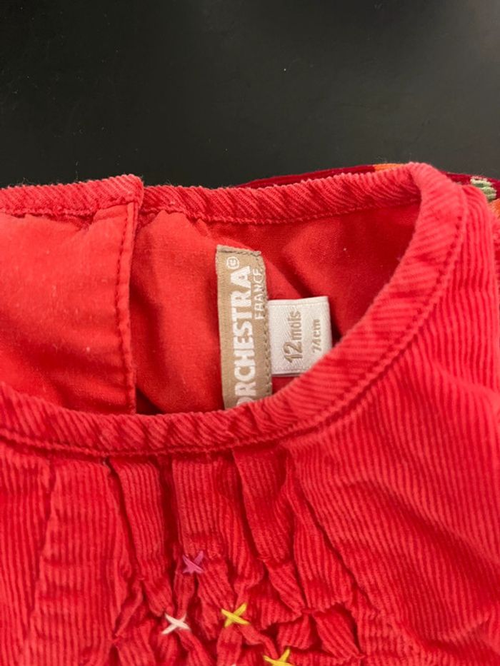 Lot 2 robes velours 12M - photo numéro 2