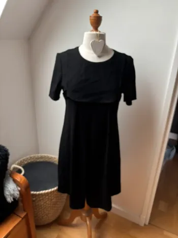 Superbe robe noire MC - Claudie Pierlot - modèle Rossa - T38