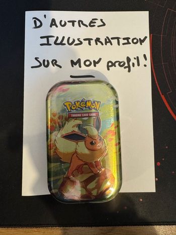 Pokémon mini tins pyroli 8.5 évolution prismatique