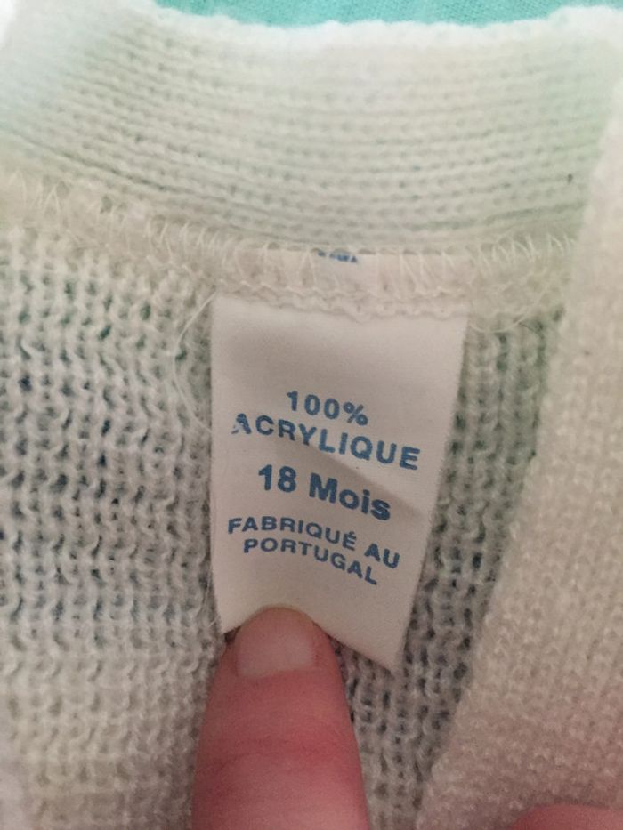 gilet blanc 18 mois - photo numéro 2