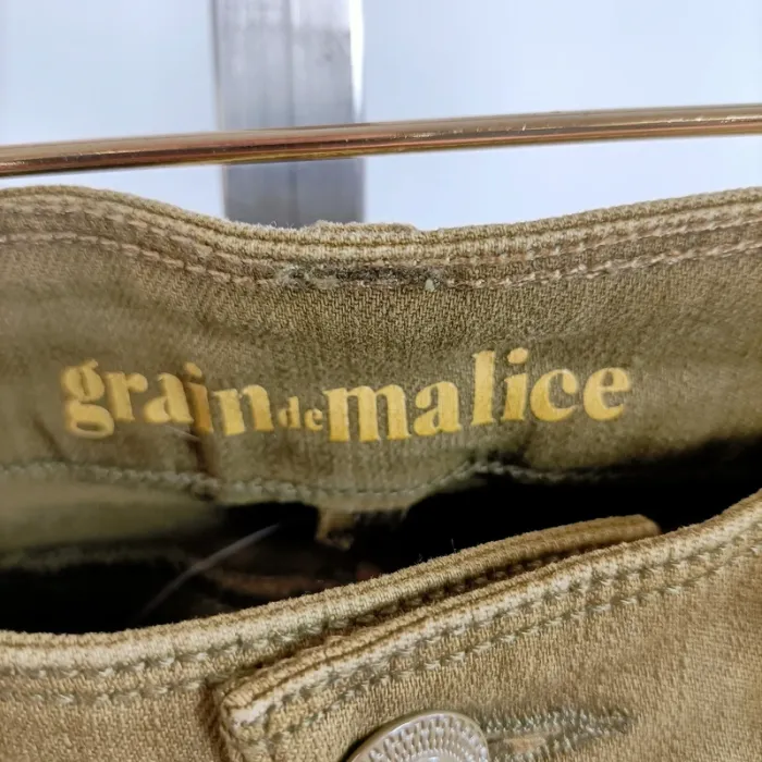 Pantalon slim kaki Grain de Malice T34 stretch coupe ajustée femme A1425 - photo numéro 5