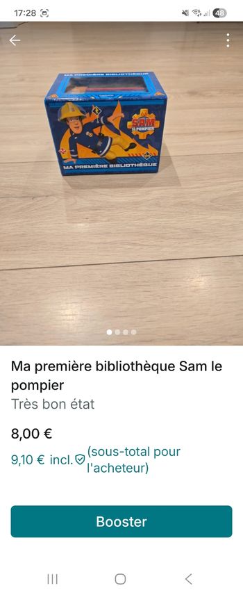 Ma première bibliothèque Sam le pompier