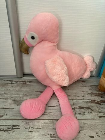 Grande peluche Flamand rose