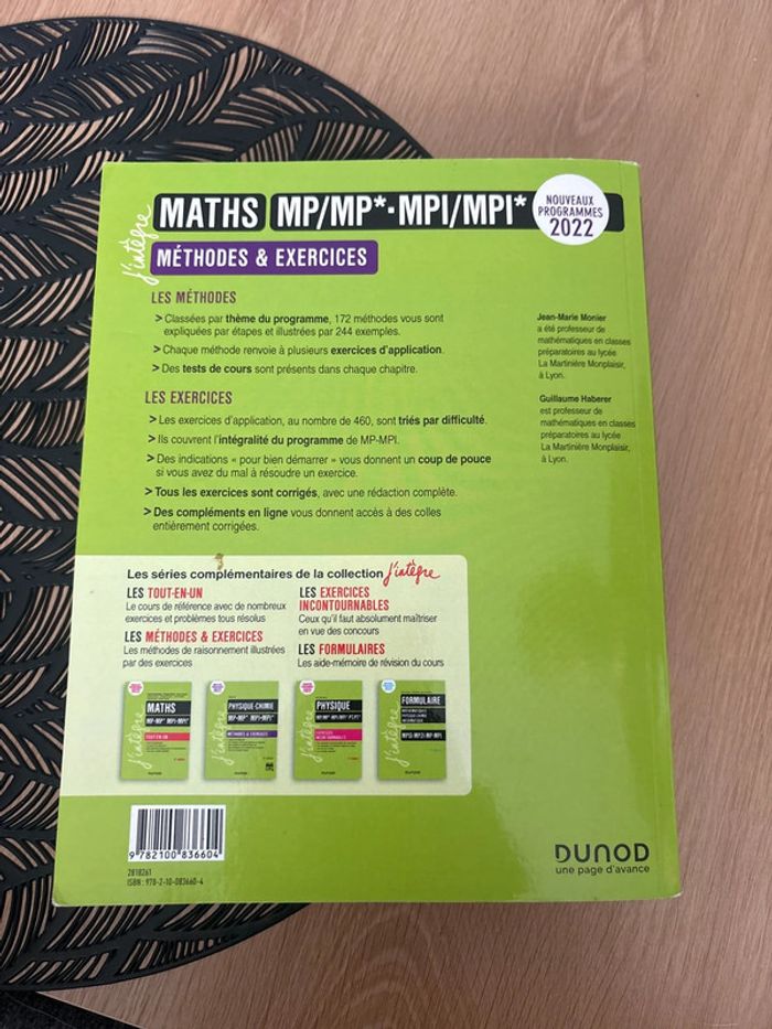 Maths MP/MP* - mpi/mpi* - Dunod - photo numéro 2