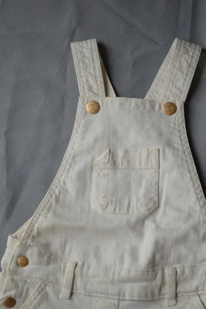 Salopette short Orchestra Crème - Fille 4 ans (104 cm) - photo numéro 2