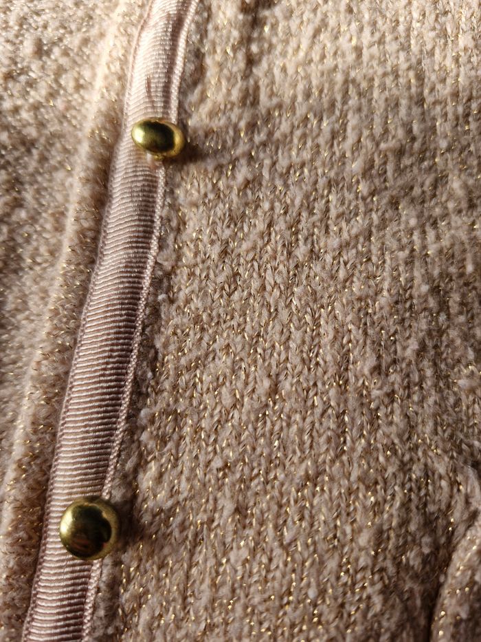 Sublime veste style poncho doré - photo numéro 9