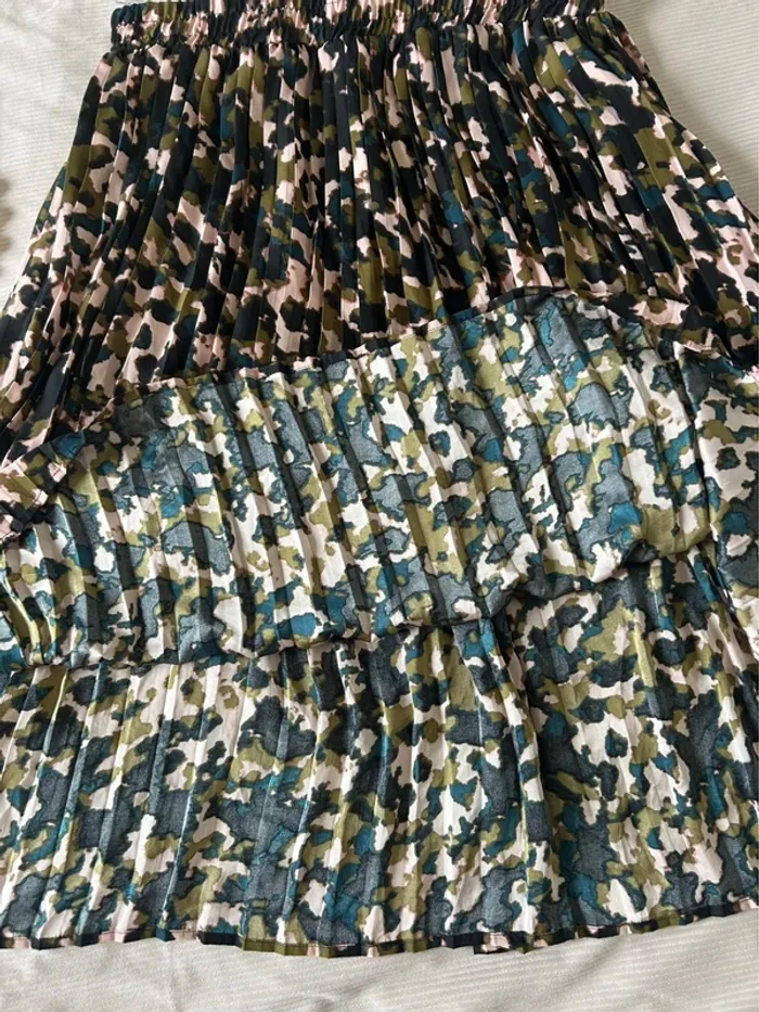 Longue jupe, plissé, multicolore taille L casual ladies - photo numéro 7