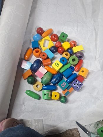 Gros lot de perle en bois