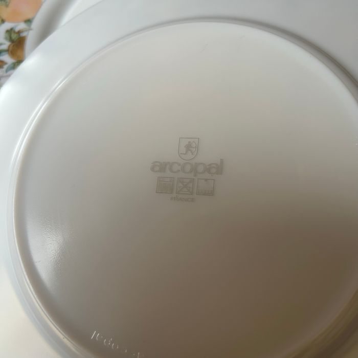 Ensemble de 6 assiettes plates vintage Ève Arcopal - photo numéro 6