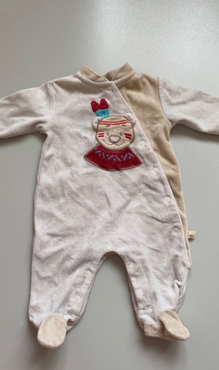 Lot de 7 pyjamas chauds 1 mois - photo numéro 6