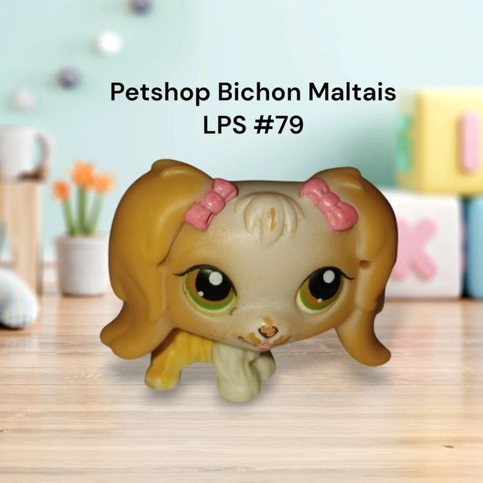 Little Petshop Chien Bichon Maltais LPS #79 Hasbro