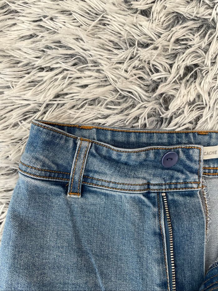 Jeans taille haute évasée cache cache - photo numéro 3