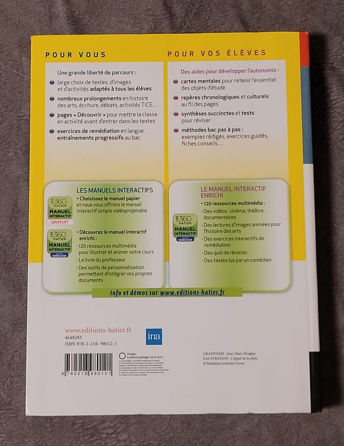 La Vie en Toutes Lettres 2de Format Compact + Livret Repères Specimen 2015 Damas-X - photo numéro 2