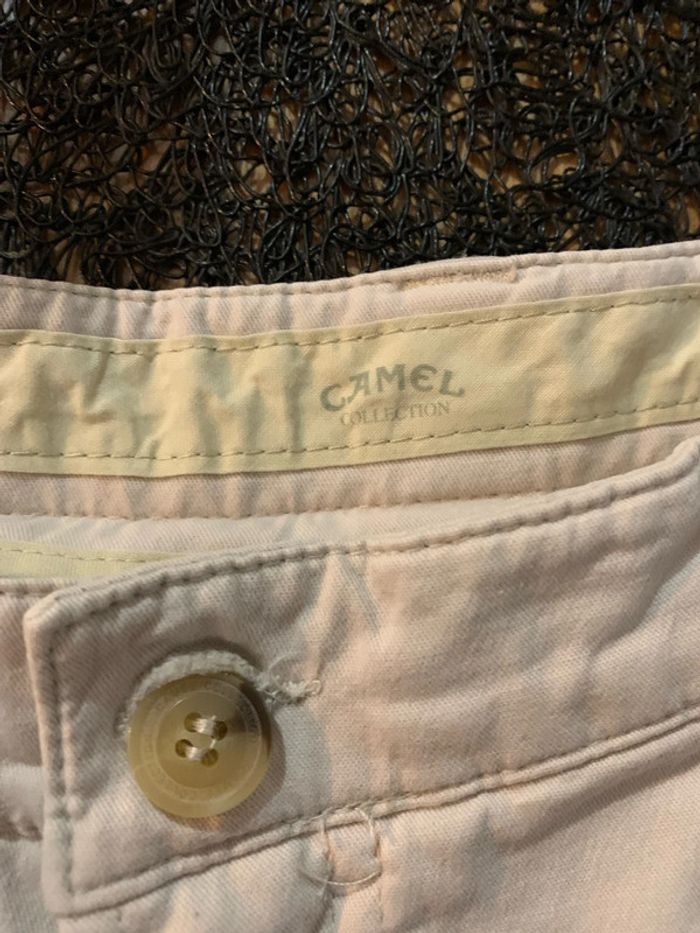 Pantalon toile beige Camel collection - photo numéro 4