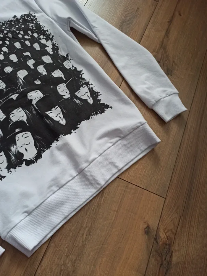Pull fin manches longues homme blanc XS - photo numéro 3