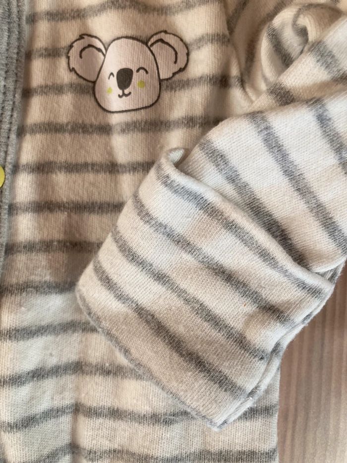 Pyjama avec bonnet / 3 mois - 56 cm - photo numéro 3