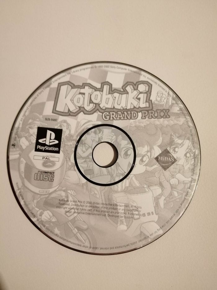Jeu de PS1 : Kotobuki, grand prix