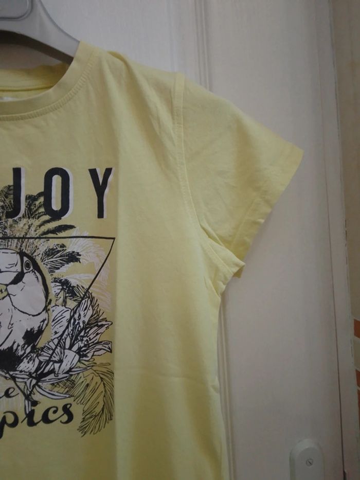 T-shirt jaune "Enjoy The Tropics" T.12 ans - In Extenso - photo numéro 7