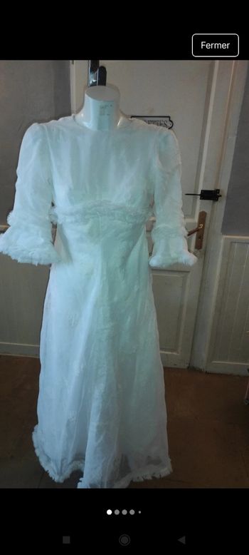 Très belle et ancienne robe de mariée f51