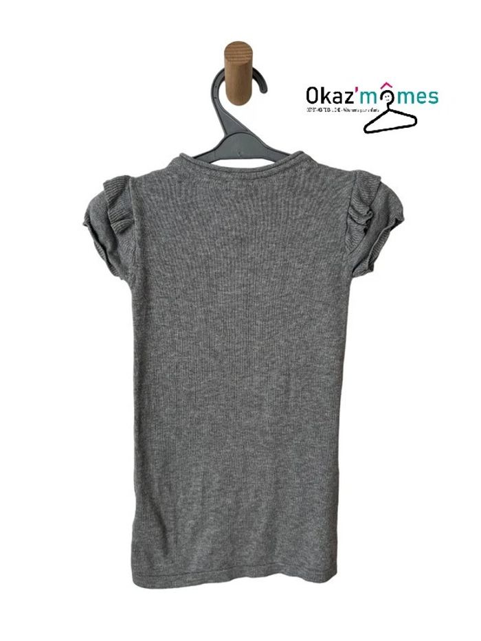 Robe grise "Amoureuse" en maille de coton - Kiabi 3 ans - photo numéro 3