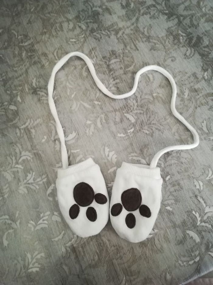 Moufles bébé garçon 3/6 mois