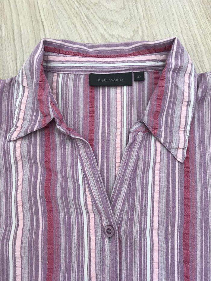 Lot 2 chemises femme été manches 3/4 taille 42 - photo numéro 3