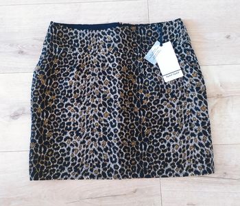 Jupe léopard doublée taille 40 Naf Naf
