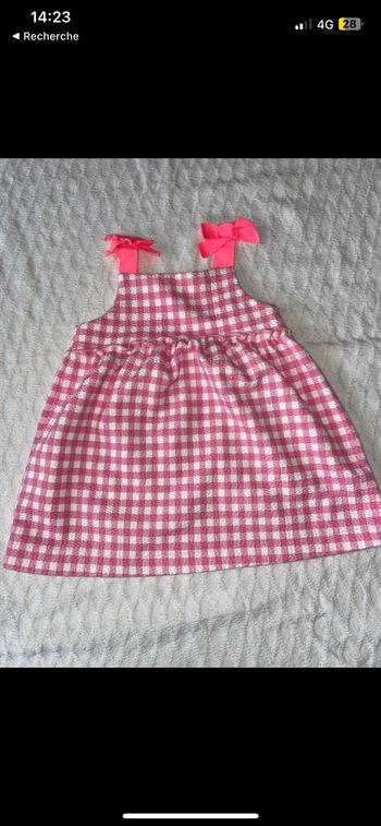 Robe zara rose à carreaux